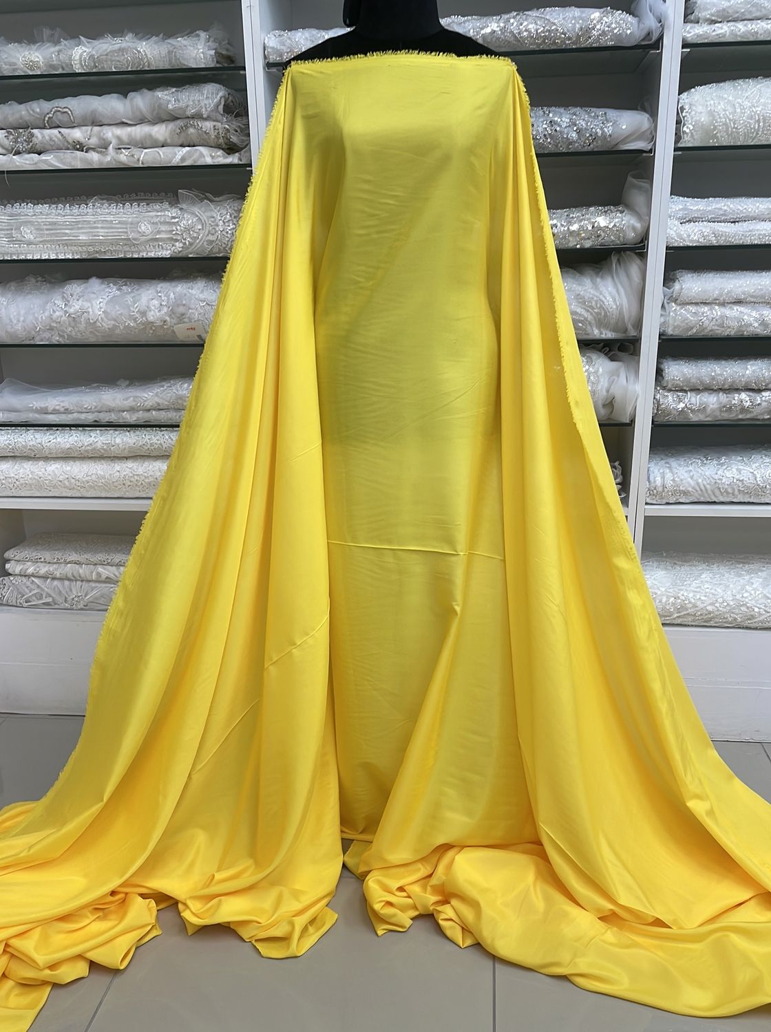 [ 24919 ] Pongee Lining Indo - 150 - Yellow 08 per Meter