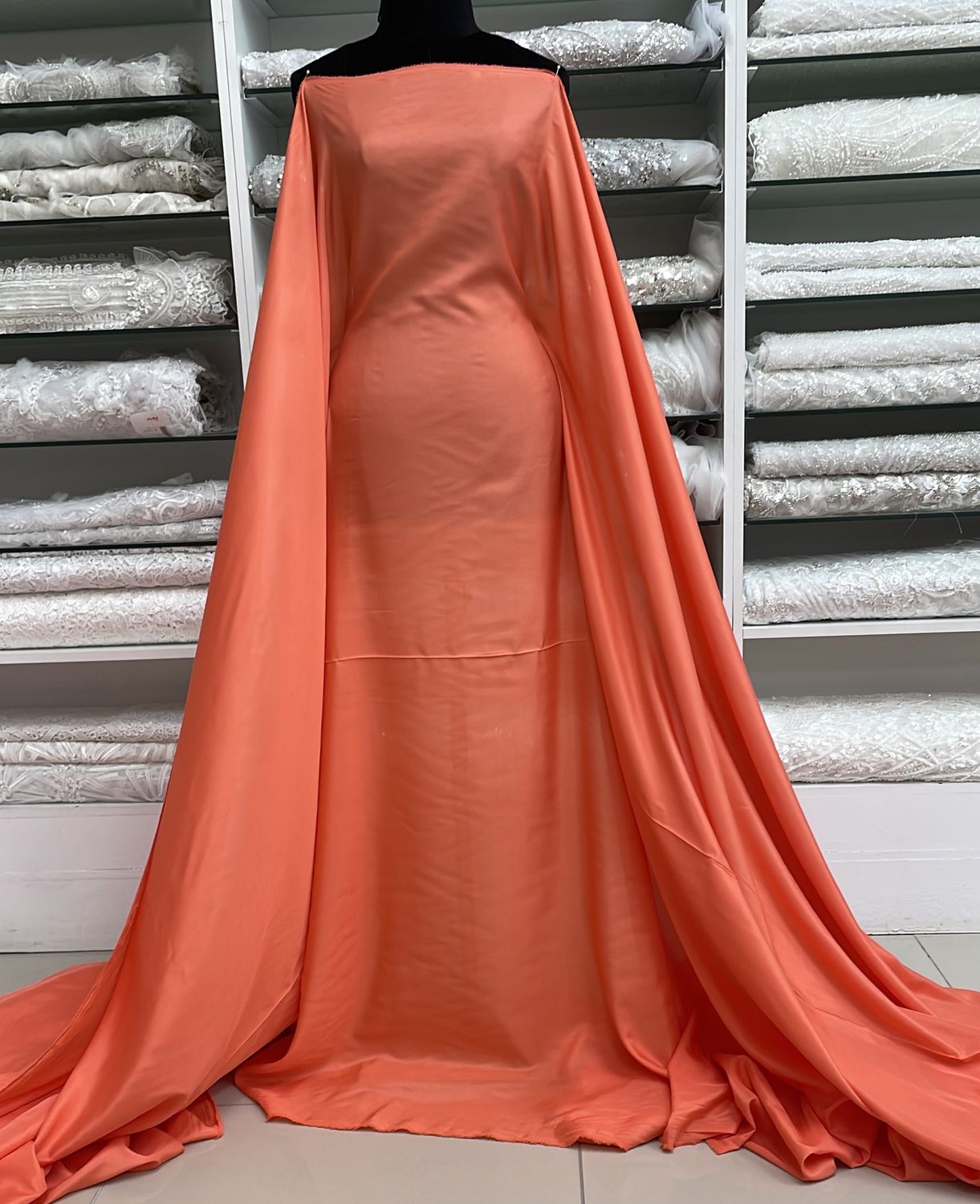[ 19463 ] Lining Pongee/150/5g/CORAL per Meter