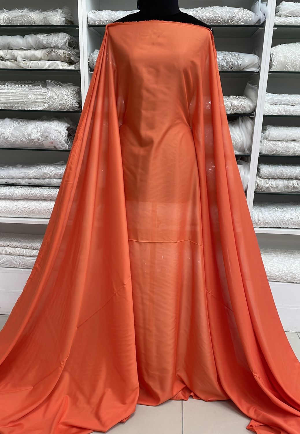 [ 000000084 ] Lining Pongee/150/5g/ORANGE per Meter