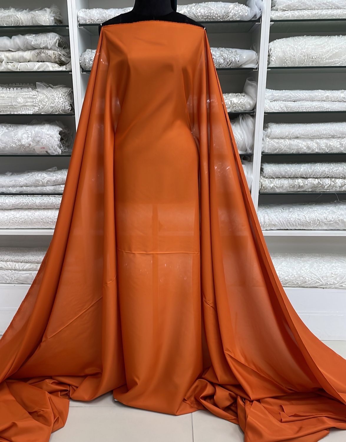 [ 18823 ] Lining Pongee/150/120g/Orange per Meter