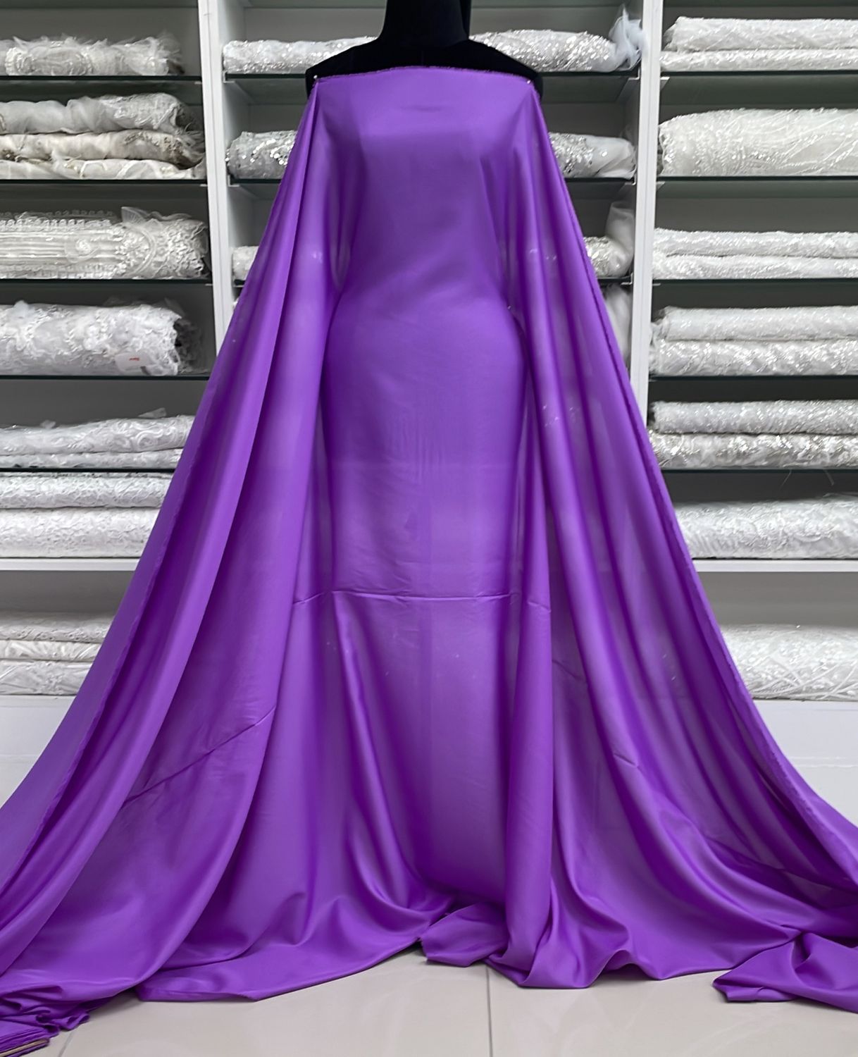 [ 18824 ] Lining Pongee/150/120g/Purple per Meter