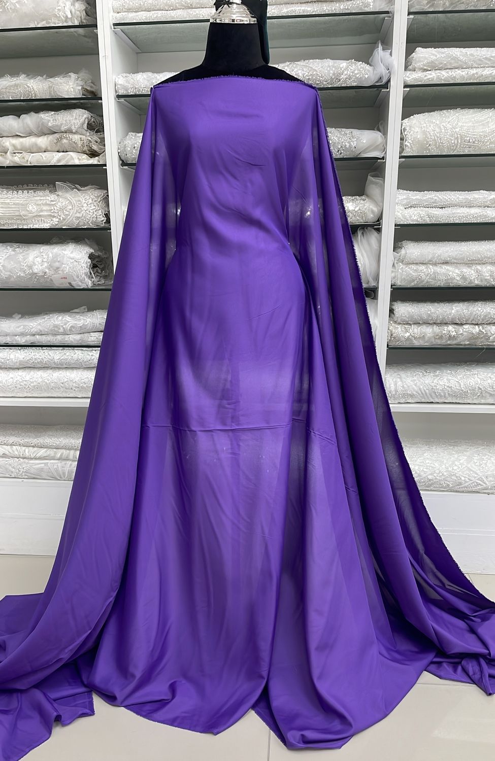 [ LPY-KS-TR062-14 ] Lining Pongee 150w Purple per Meter