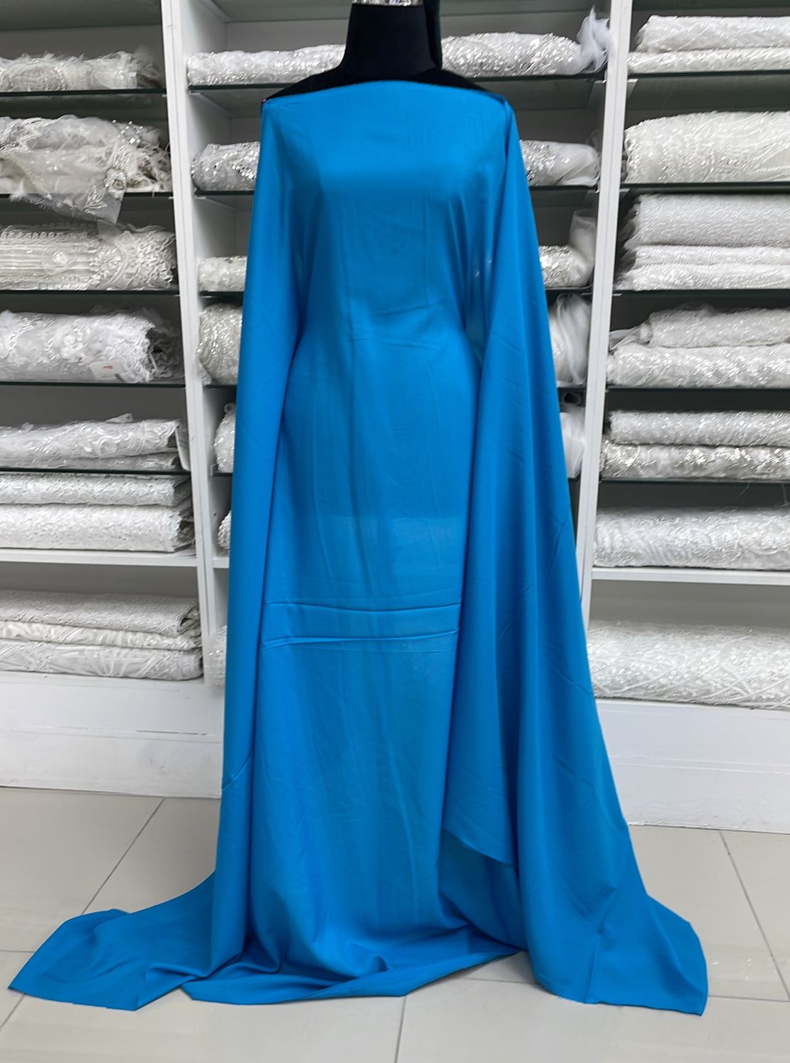 [ 19445 ] Lining Pongee Indonesean/150cm/5g/Turquoise per Meter
