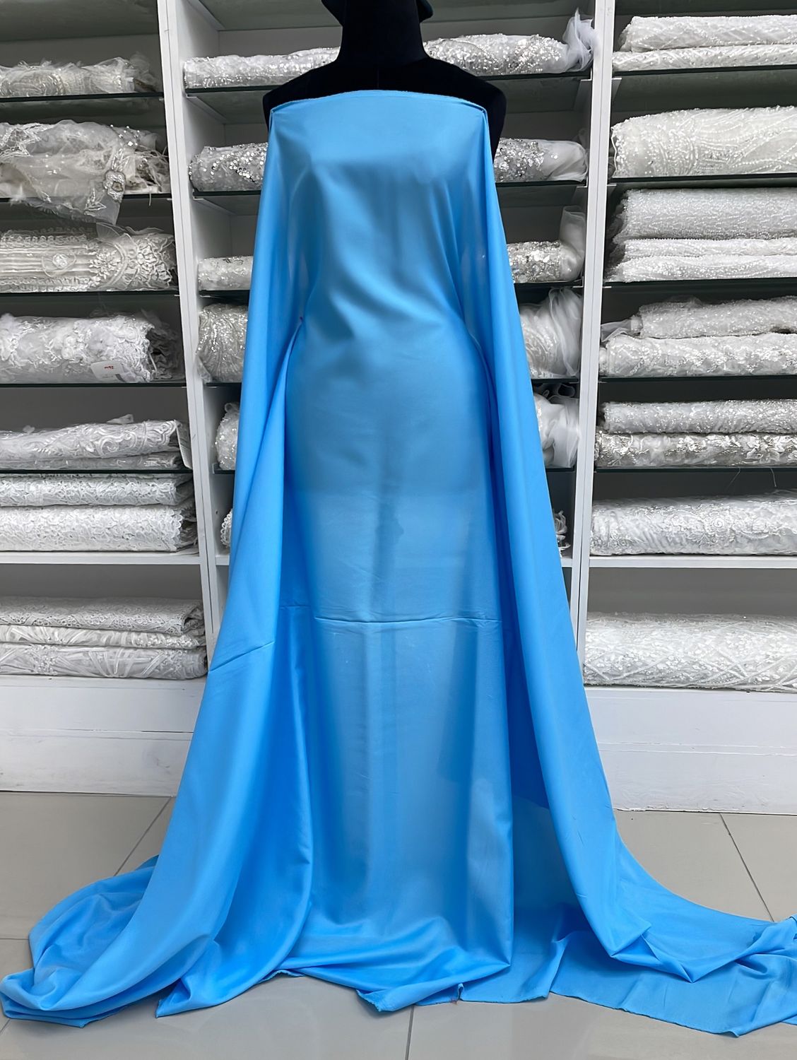 [ 18828 ] Lining Pongee/150/120g/Turquoise per Meter