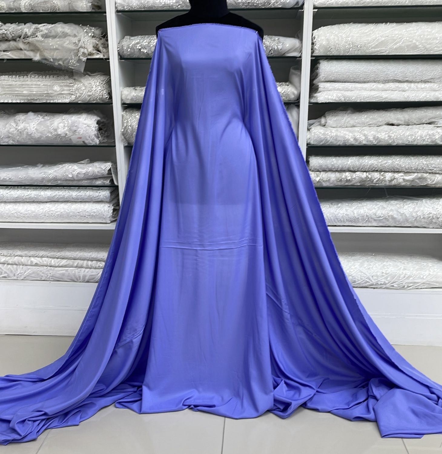 [ LPY-UF-9086-48 ] Lining Pongee 150 - Blue Lavender per Meter