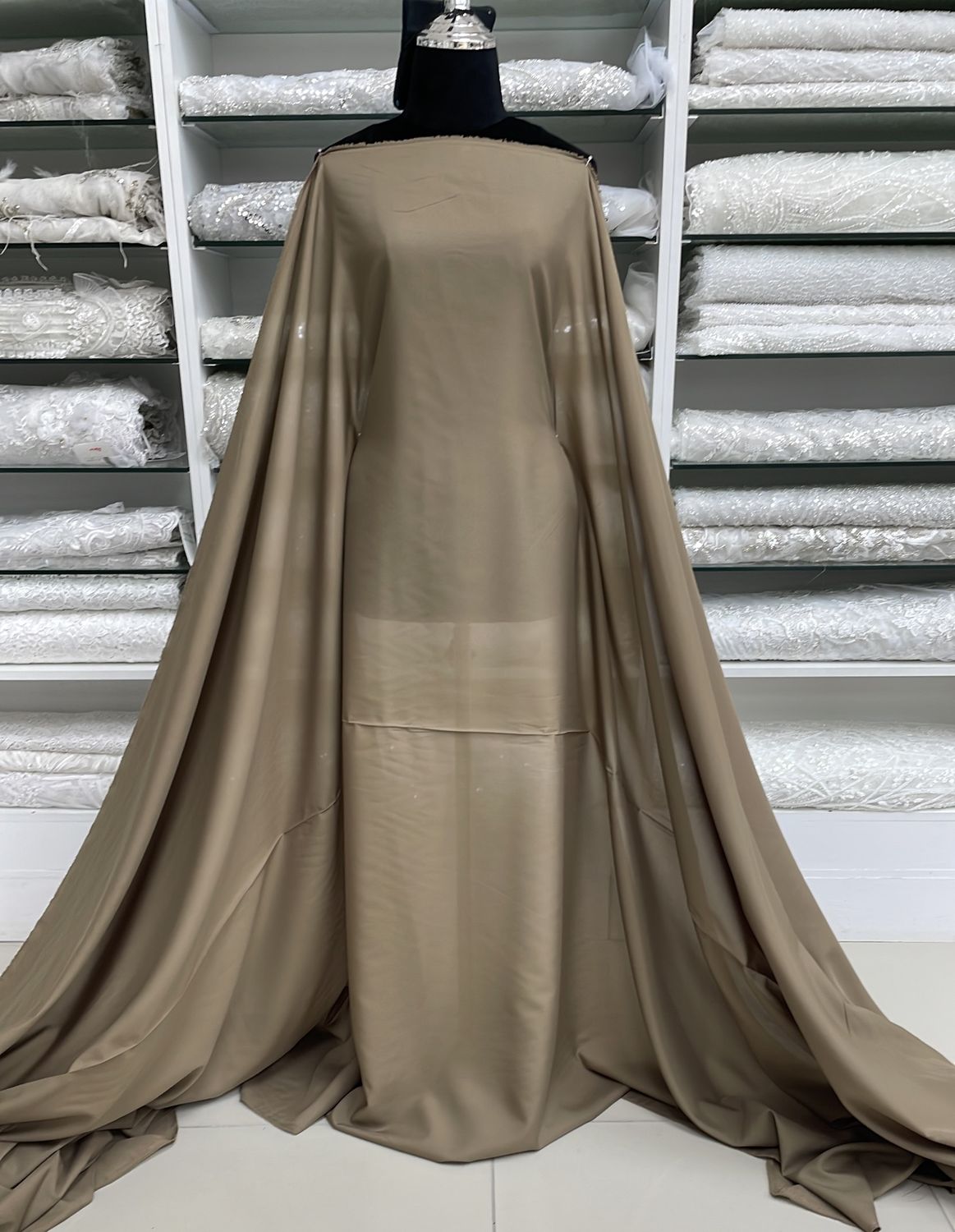[ LPY-KS-9086-11 ] Lining Pongee 150 - Khaki per Meter