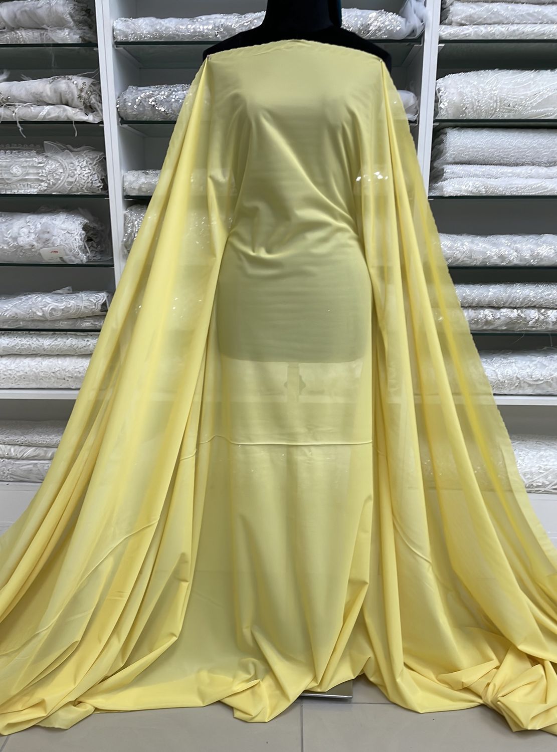 [ KNL-E-KNTT2 ] Knit lining - 150w - Yellow per Meter