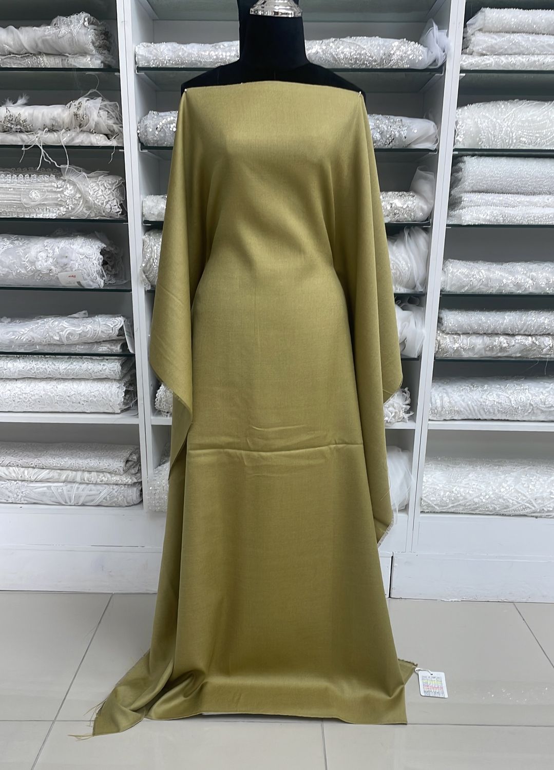 [ SW-AI11192-2535 ] Silk Wool 135 - Green per Meter