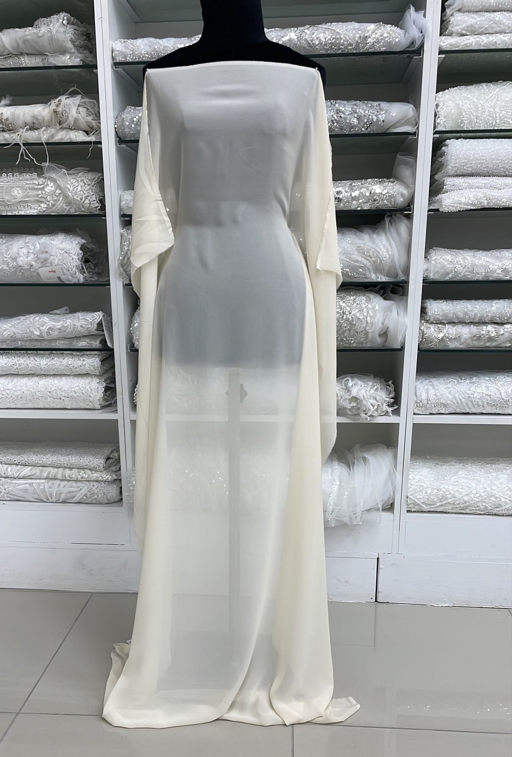 [ 000000264 ] Chiffon Dream Angel Plain Dyed-RO/150cm/5g/Maze per Meter