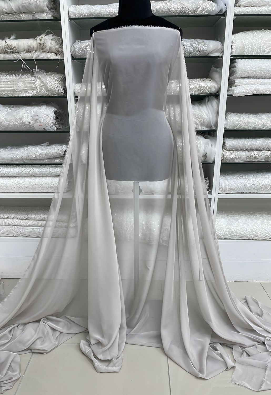 Chiffon [ 21295 ] Chiffon Plain Dyed -30D/150/5g/DARK BEIGE per Meter