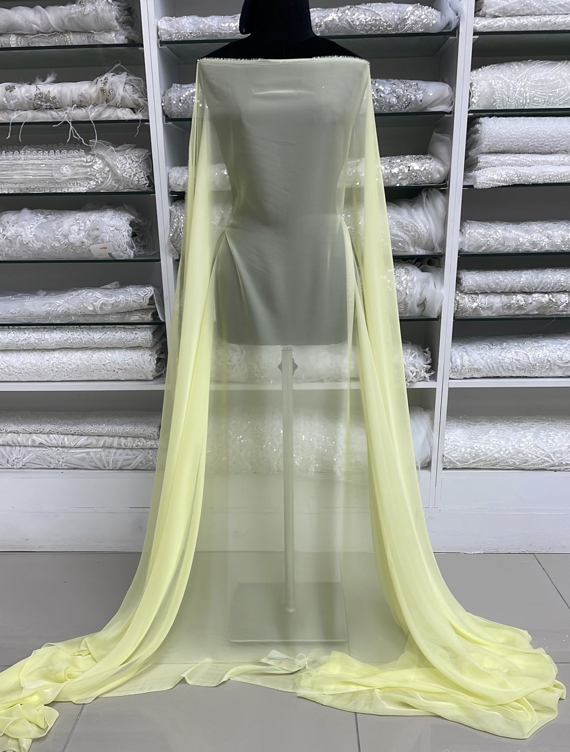 Chiffon [ CH30D-MHJ476140 ] Chiffon 30D 150w Yellow per Meter