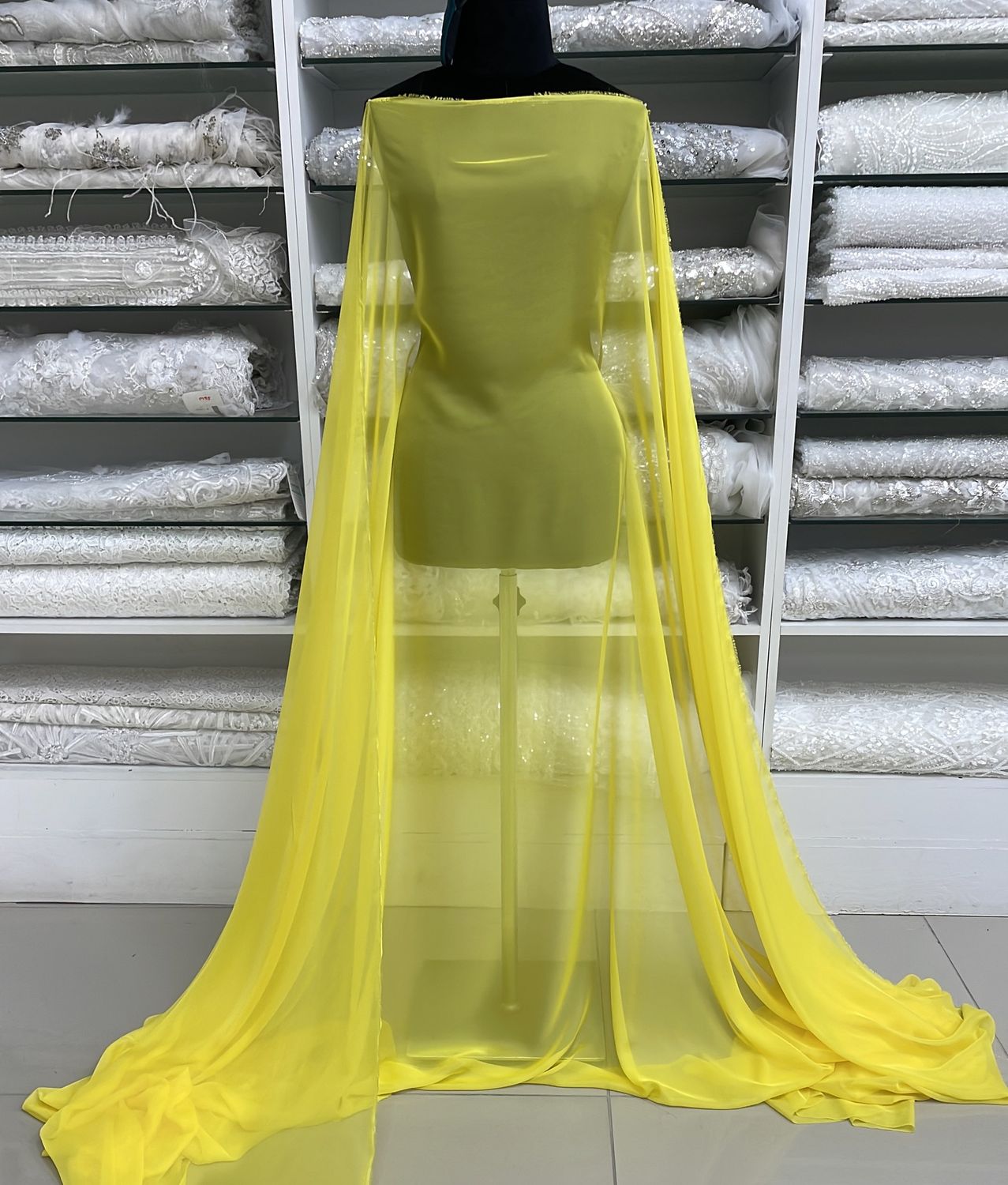 Chiffon [ CH30D-MHJ476133 ] Chiffon 30D 150w Yellow per Meter
