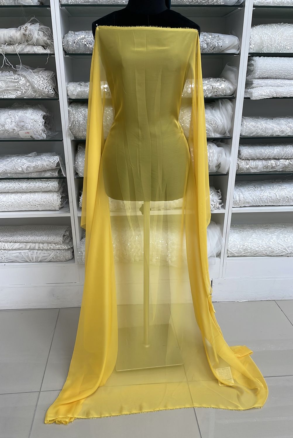 [ CHS-UF-CSO-25 ] Chiffon Silky - 150W - Yellow per Meter
