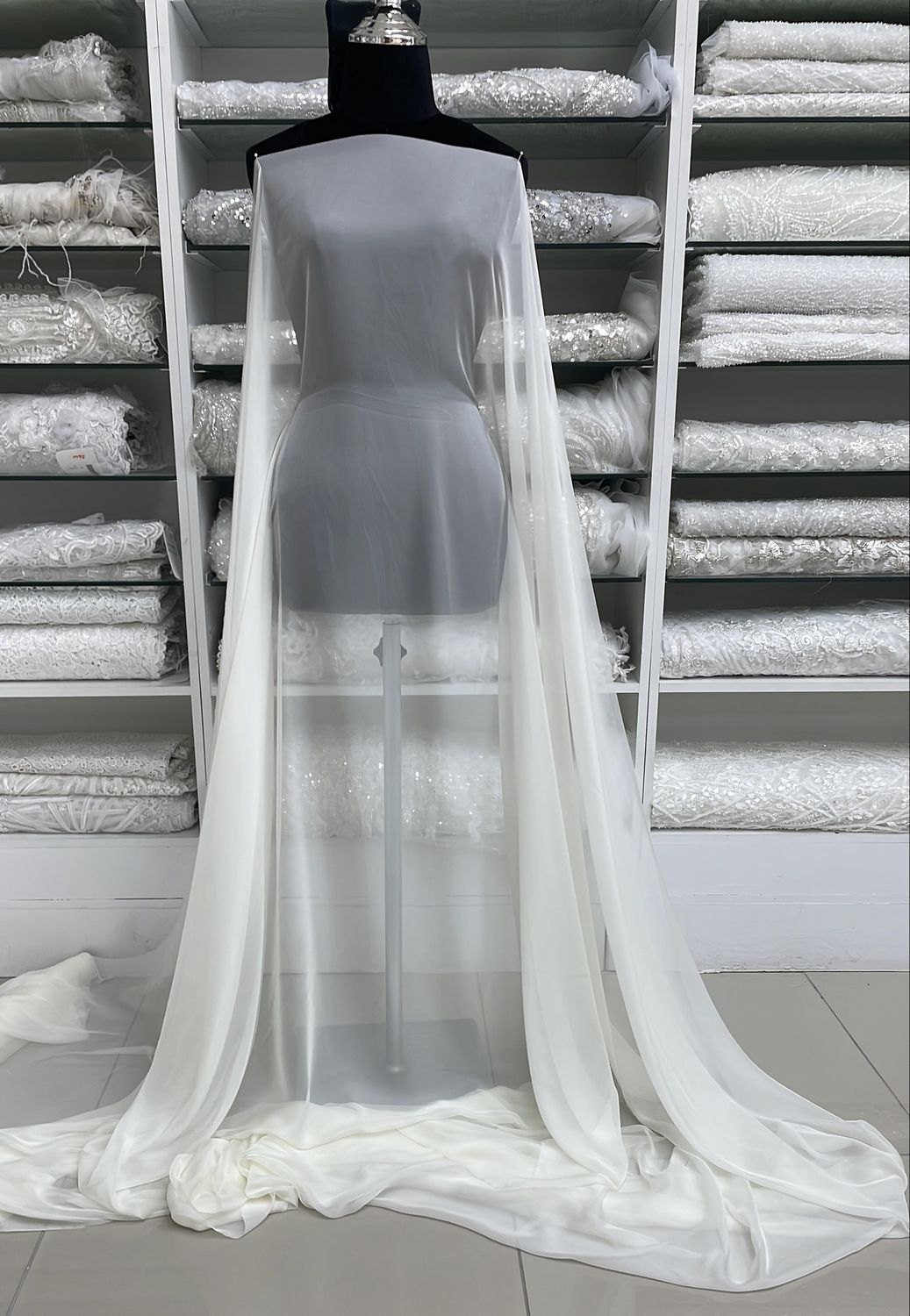 Chiffon 30D Silky Chiffon-per m-150-2-Ivory