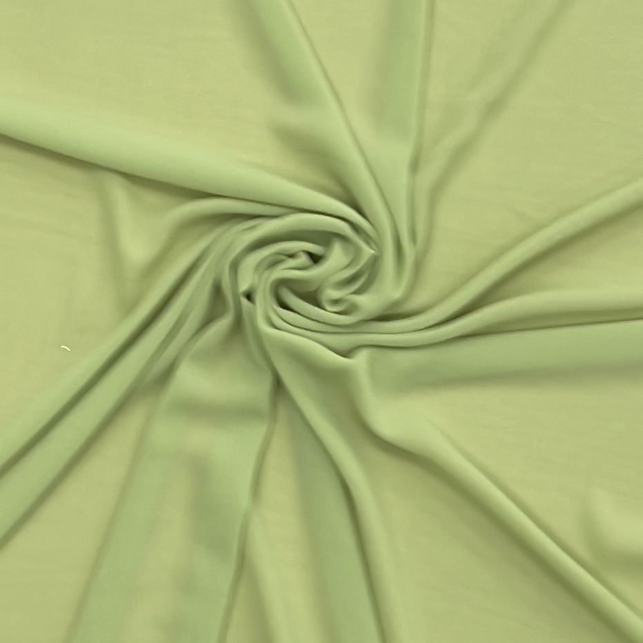 [ GD-G12A115-17 ] DOUBLE GEORGETTE 150CM-Lime per Meter