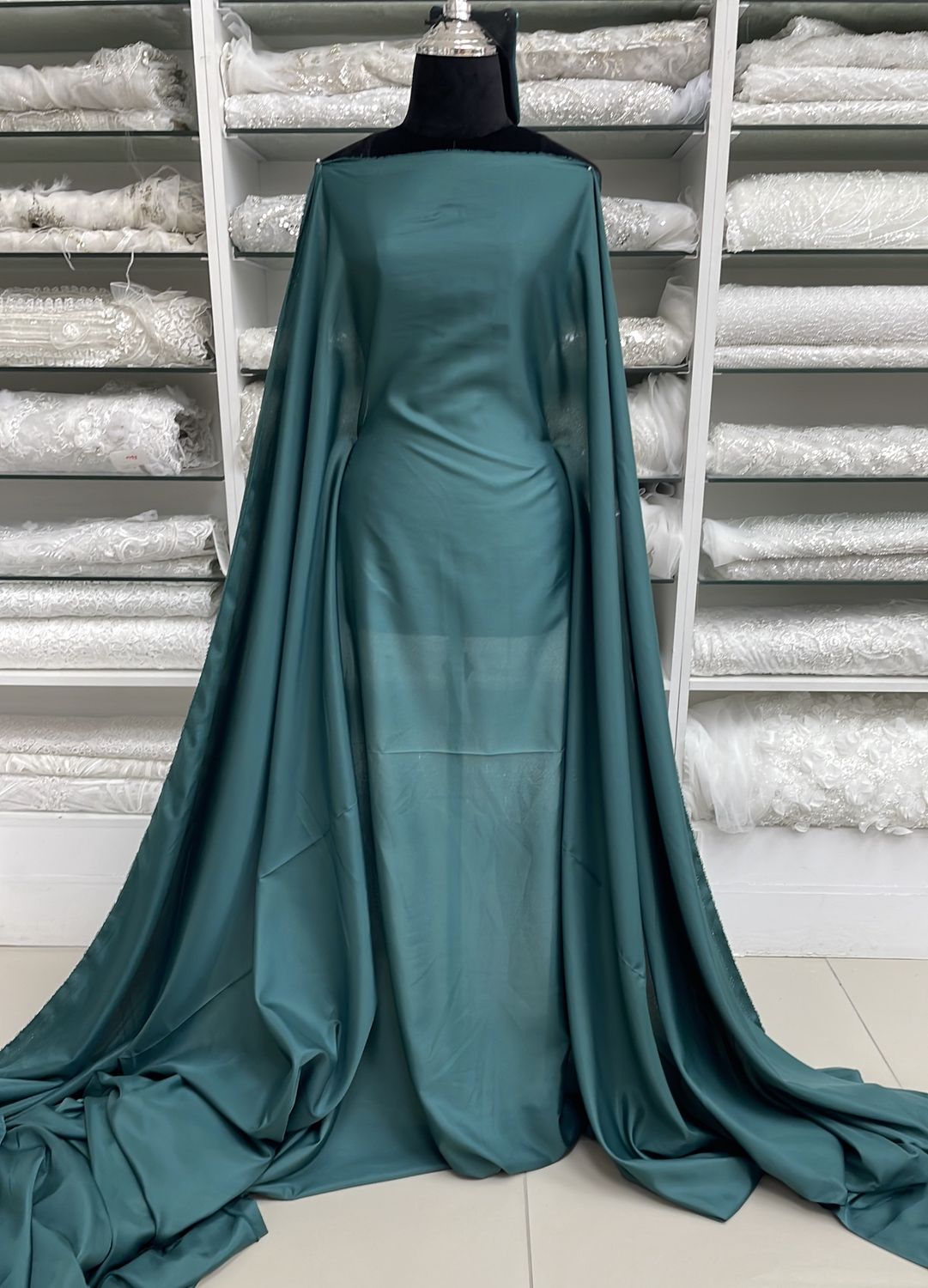 Pongee Lining-(per m)-150-05-Bottle Green