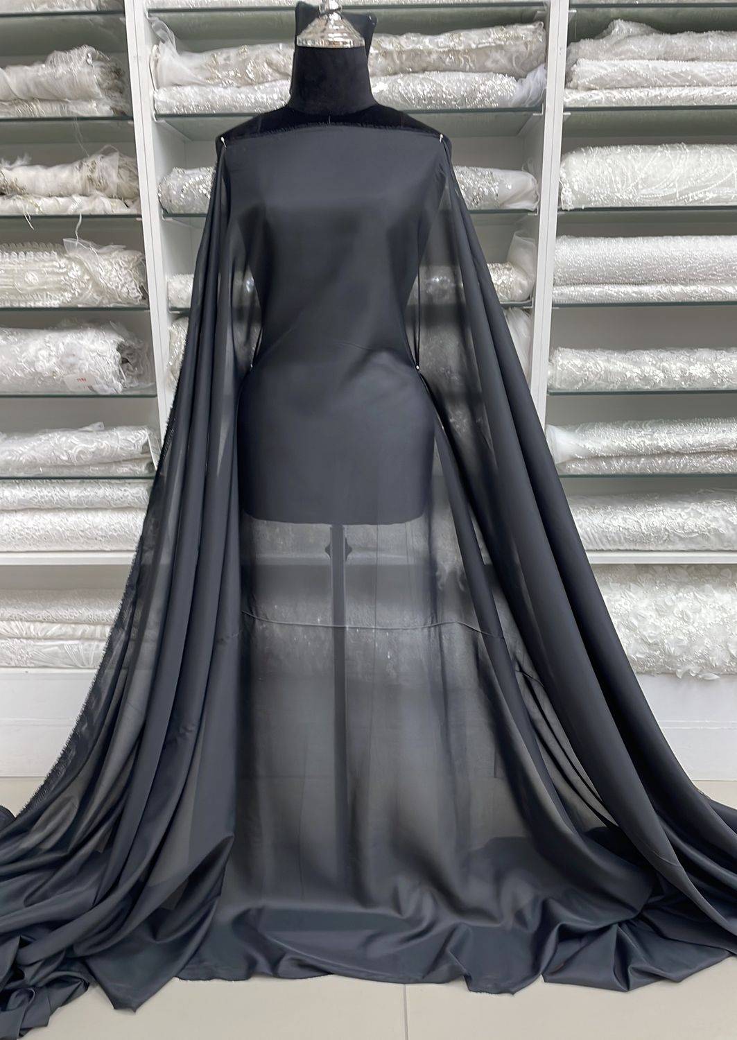Pongee Lining-(per m)-150-01-Black