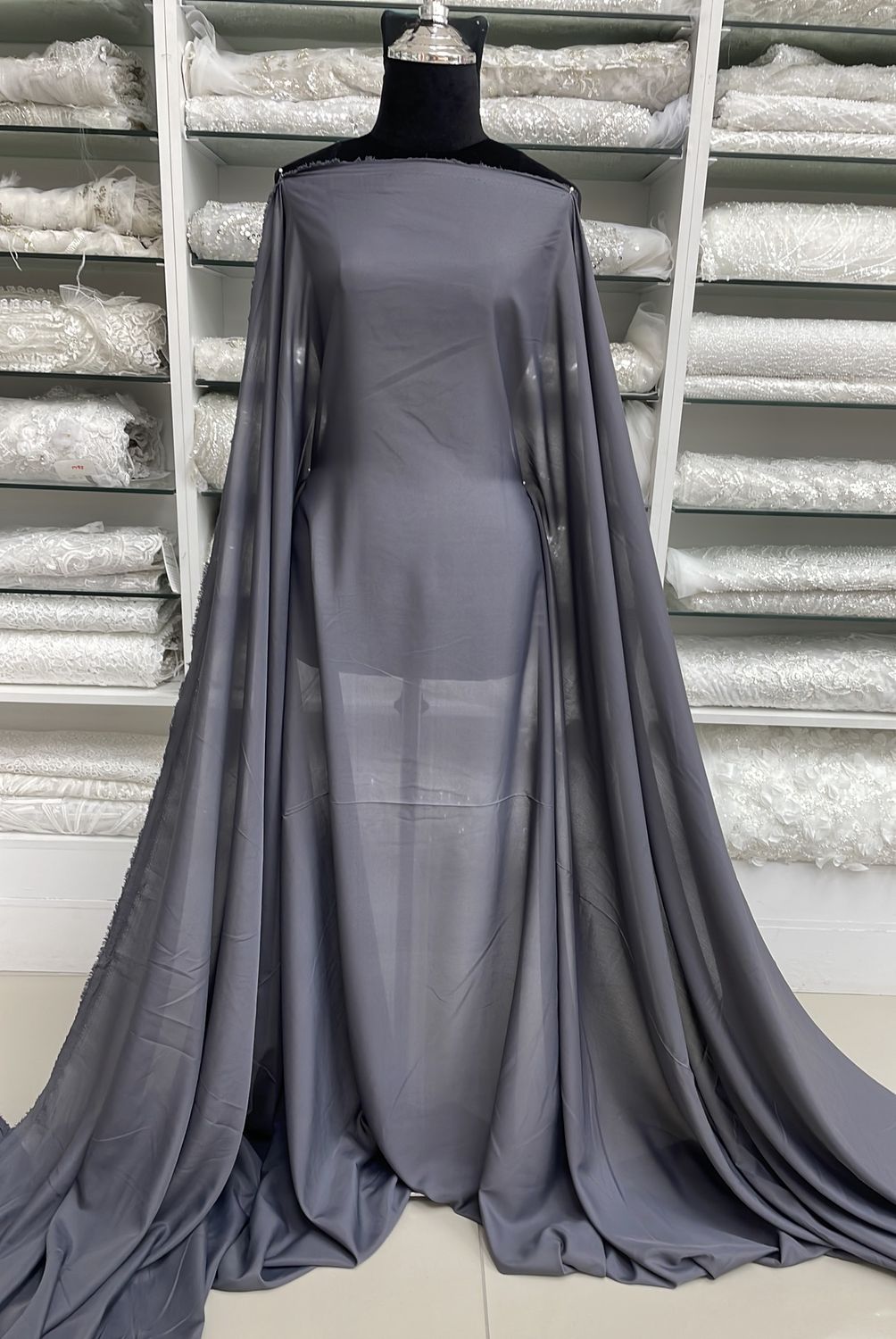 Pongee Lining-(per m)-150-02-Charcoal