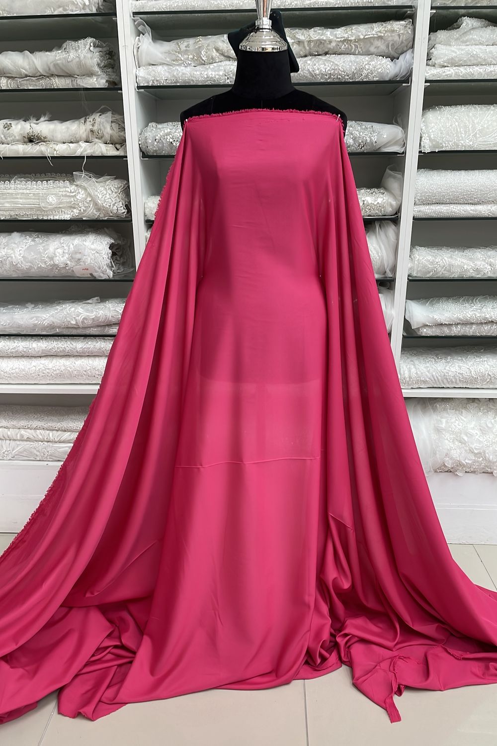 Pongee Lining-(per m)-150-08-Cerise