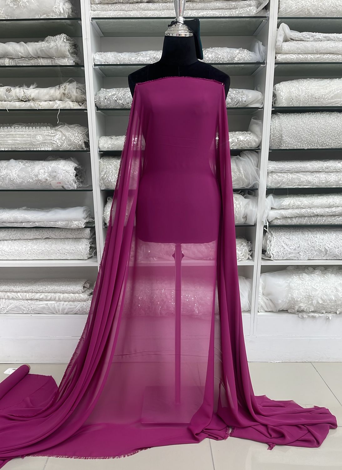 [ CHM-PB-A0758-24 ] Chiffon Multi 150W Cherry per Meter