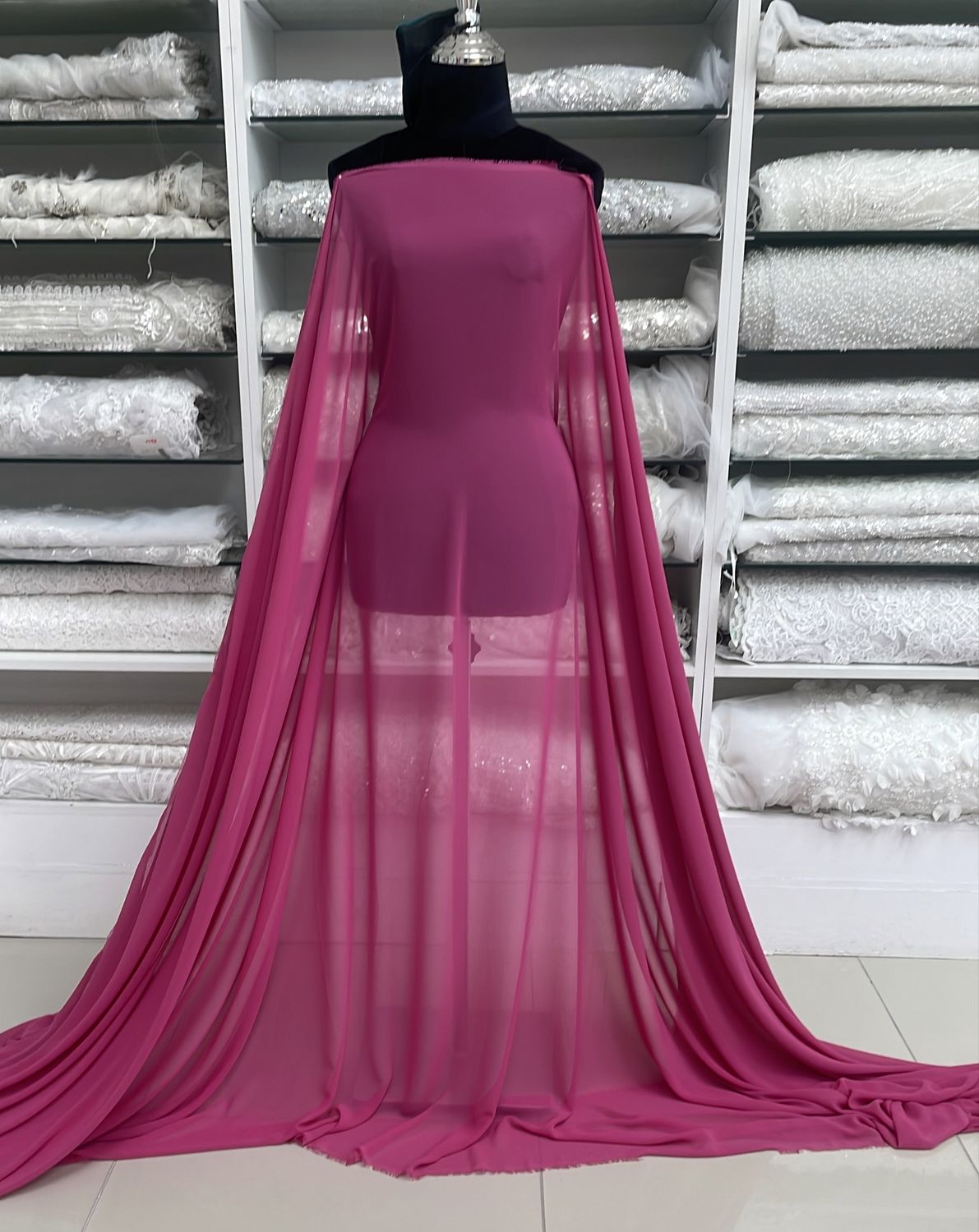 [ CHM-PB-A0758-44 ] Chiffon Multi - 150w - Pink per Meter
