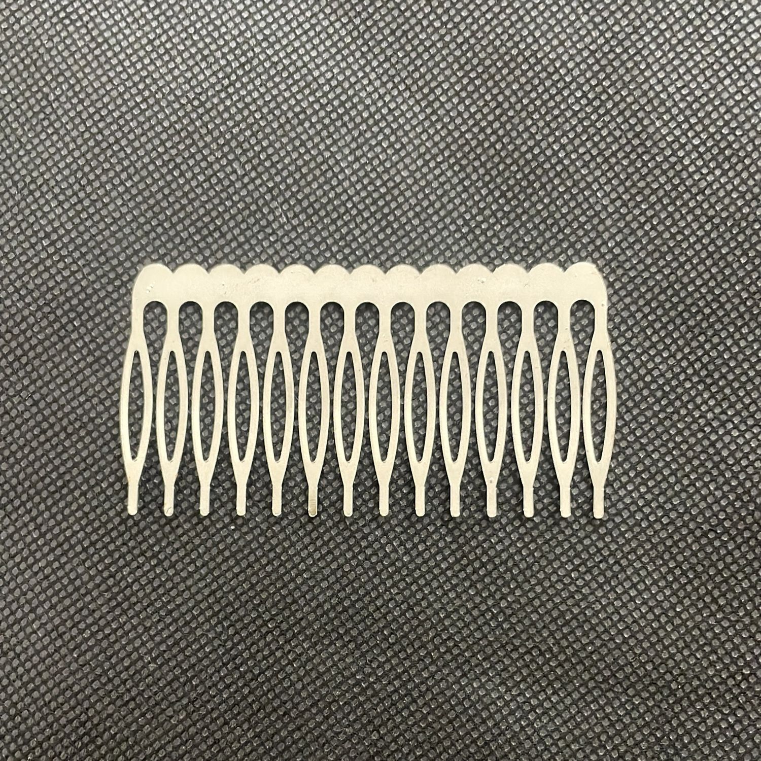 Comb for Hair &amp; Veil (Steel &amp; Straight) - 14 teeth-(each)-14-01-Steel