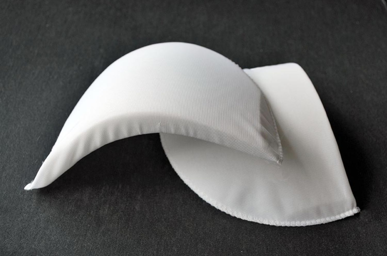 Covered Shoulder Pad - 10mm thick-(per pair)-10-01-White