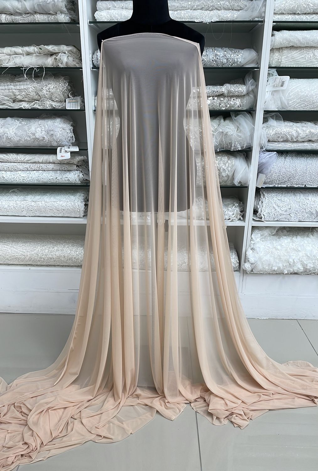Power Mesh-(per m)-150-02-Light Base (Nude)