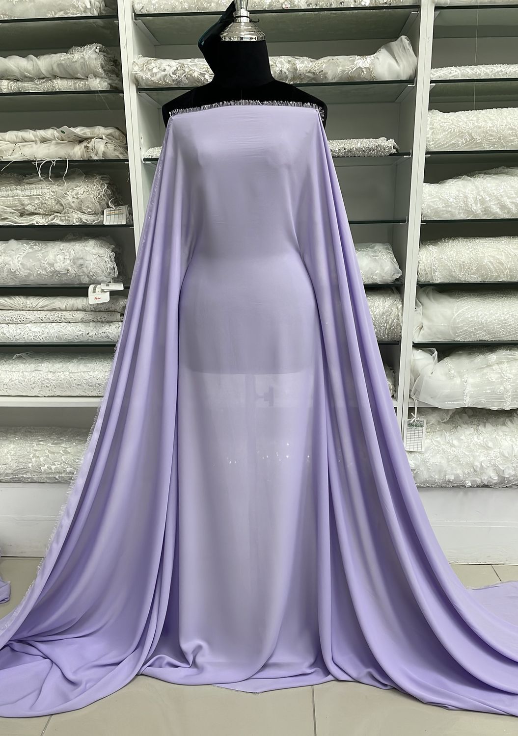 Milk Georgette-(per m)-150-11-Lilac