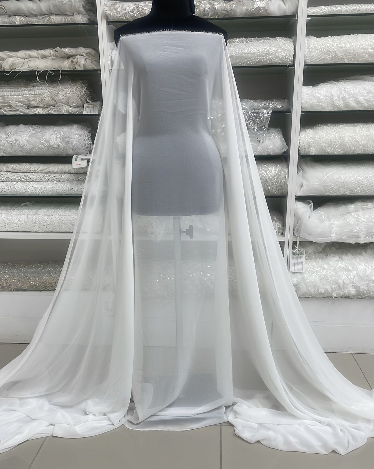 Italian Chiffon-(per m)-150-06-Ivory
