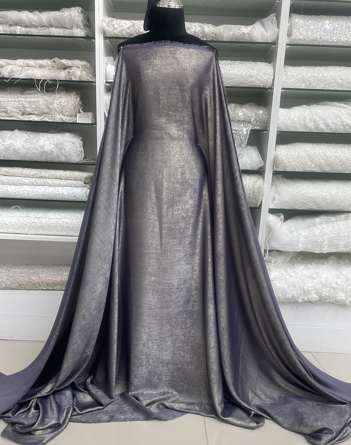 Glamour Gold Satin-(per m)-150-05-Grey Gold