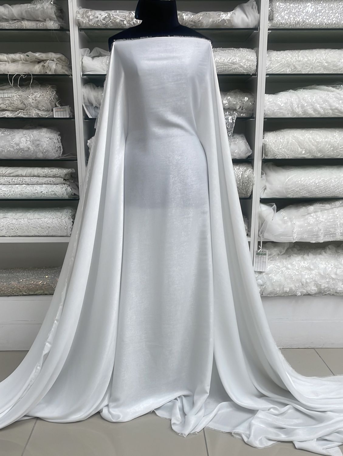 Glamour Gold Satin-(per m)-150-07-White Siver