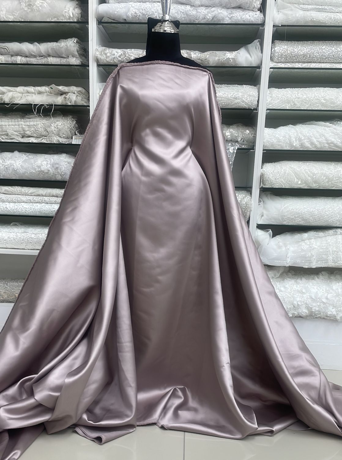 Mikado Satin Hi-Twist-(per m)-150-04-Pink Lilac