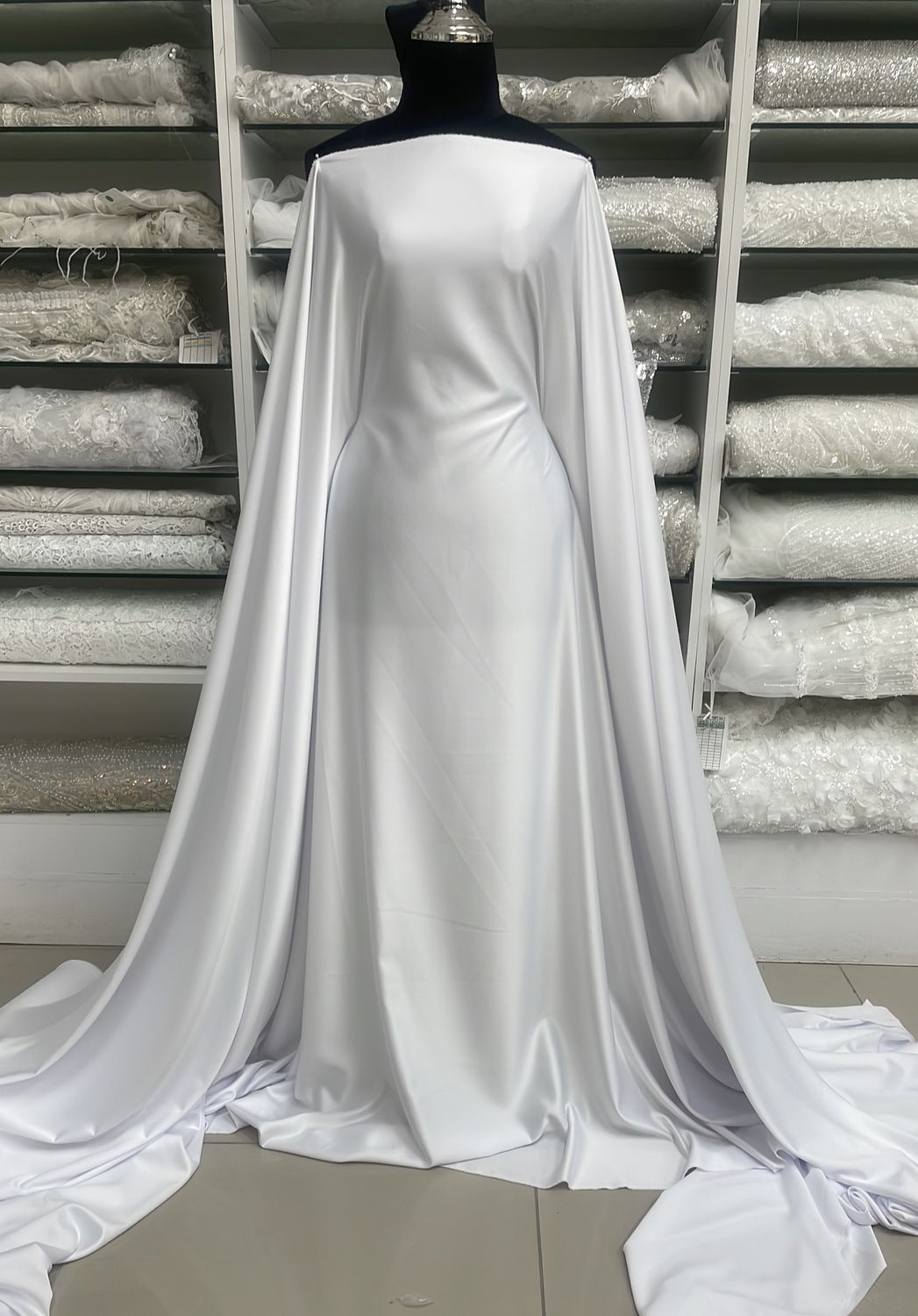 Maroccan Satin-(per m)-150-01-White