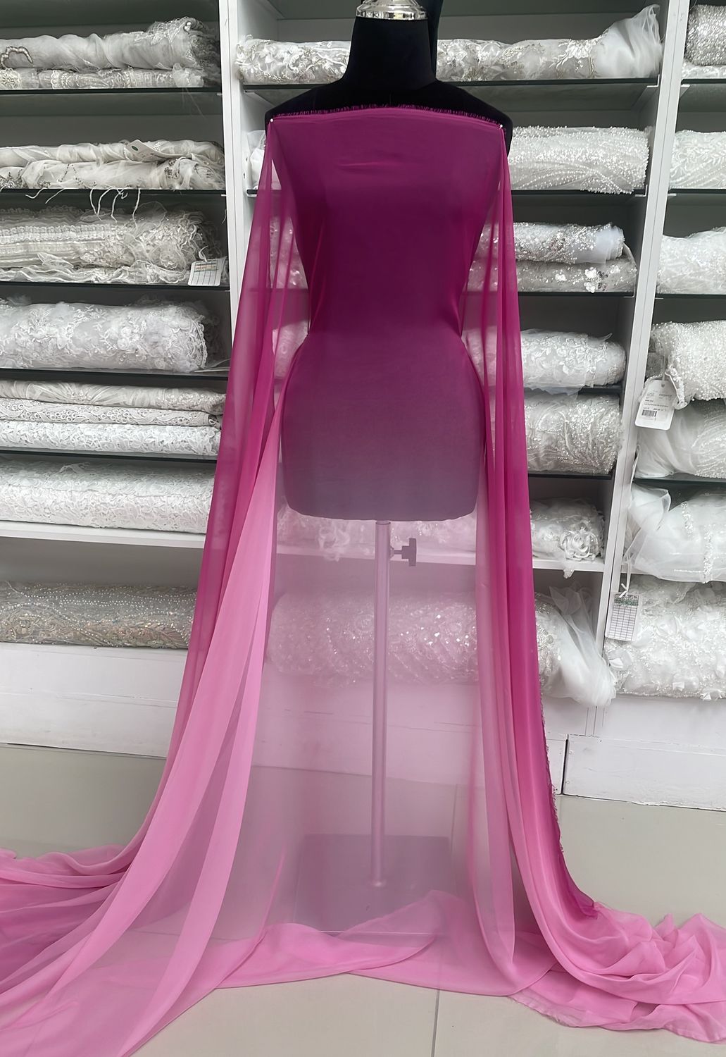 [ CHO-G17A-8250-3 ] CHiffonOmbre150cm-PINK per Meter