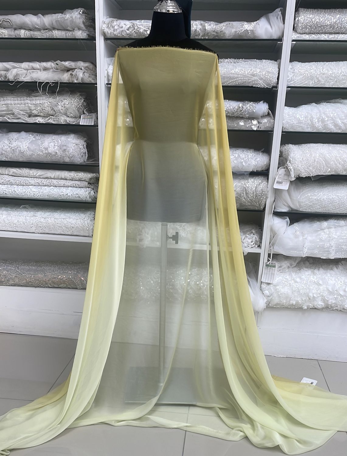[ CHP-G13B-1258-4 ] Chiffon Ombre 145 - YellowCorn per Meter