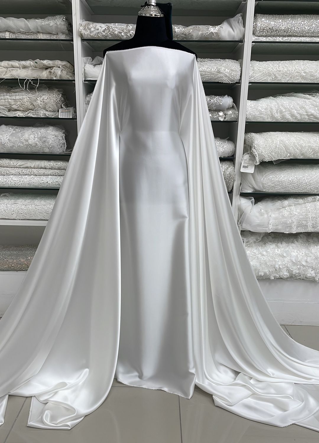 Silk Satin Non Stretch-per m-150-2-Silk White
