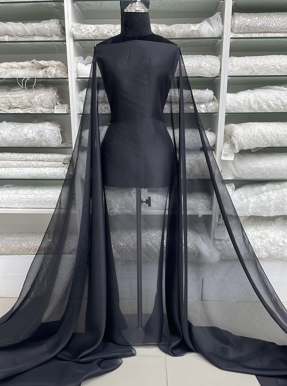 Silk Habotai-per m-150-1-Black
