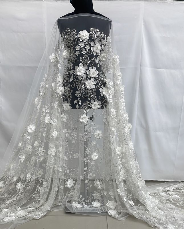 Hunter Emb Beaded Tulle Eb1069