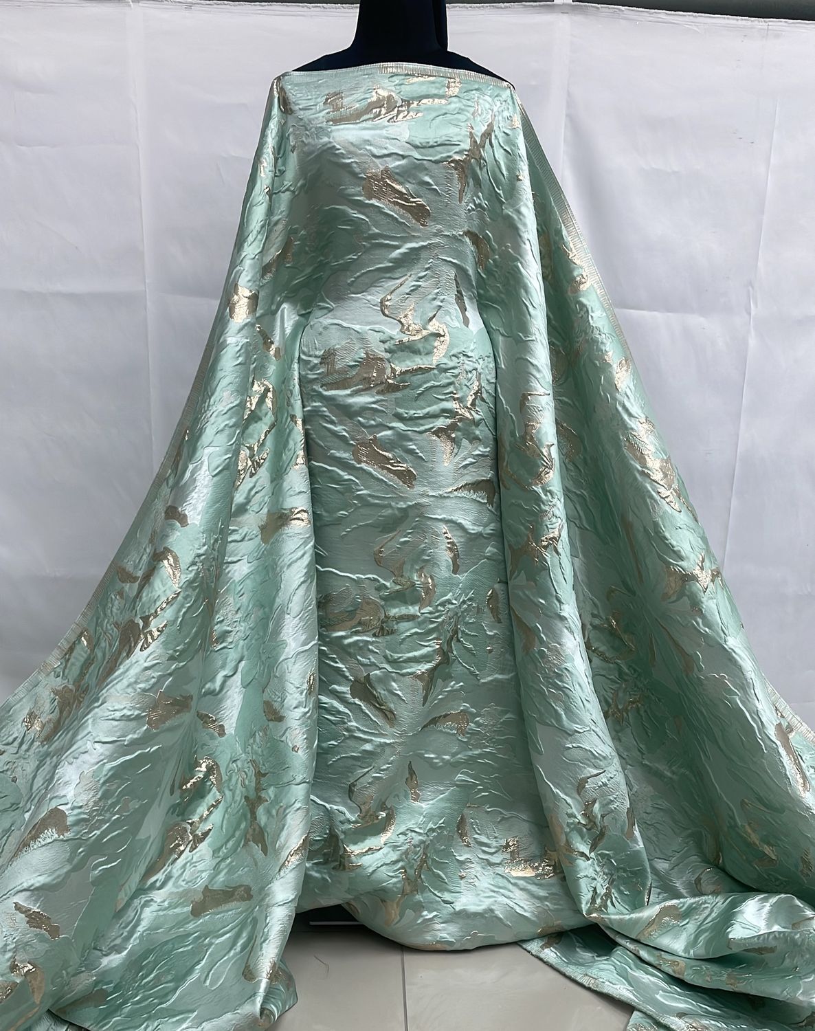 Dress Fabric Brocade-per m-150-04-Mint