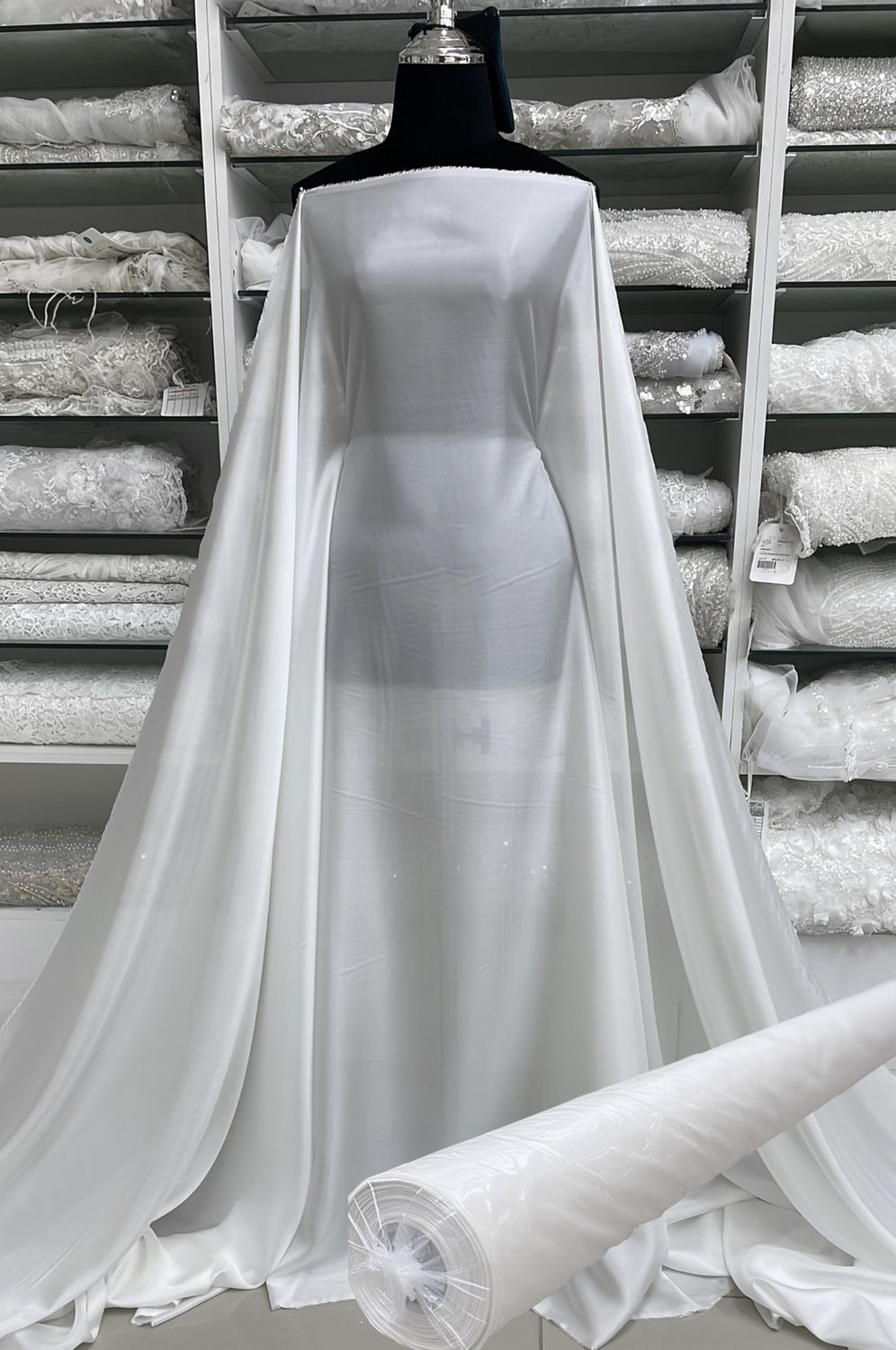 Silk Habotai 22m Roll 150 2 White Reg Price R 470.00 WSPriceR 352.50 25% Off. ShippingR490 p roll. Special Import by DHL. Subject to Availability at Supplier. 7-16 days.