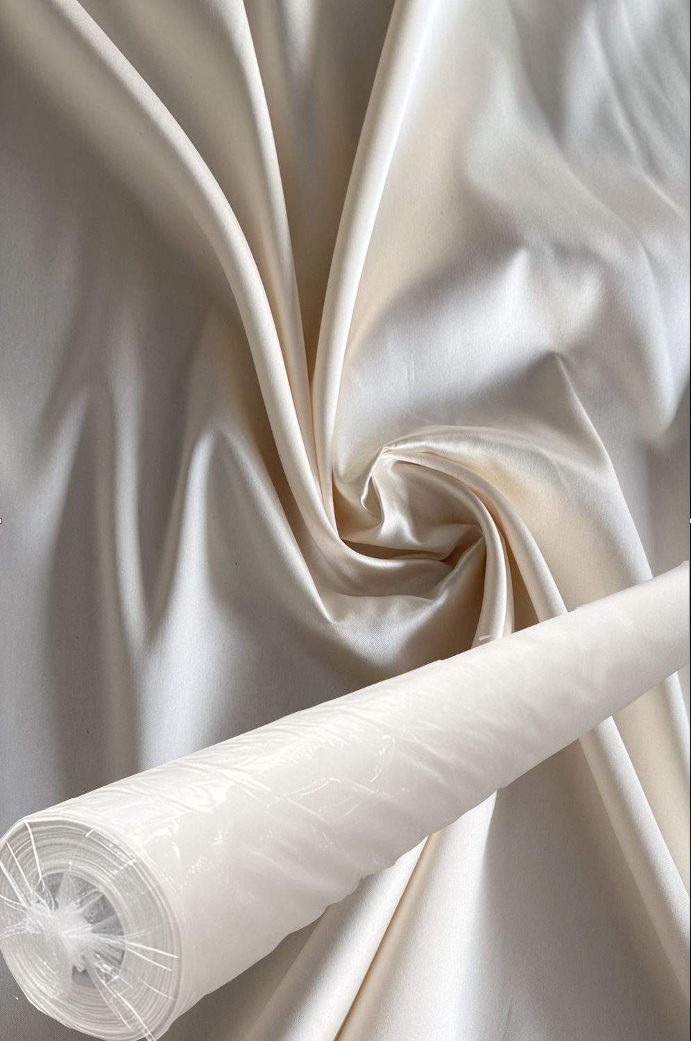 Roll of 25m: Satin Duchess Mikado Dior 150W Champagne-03 (R93.28 Per m) (50% Off)