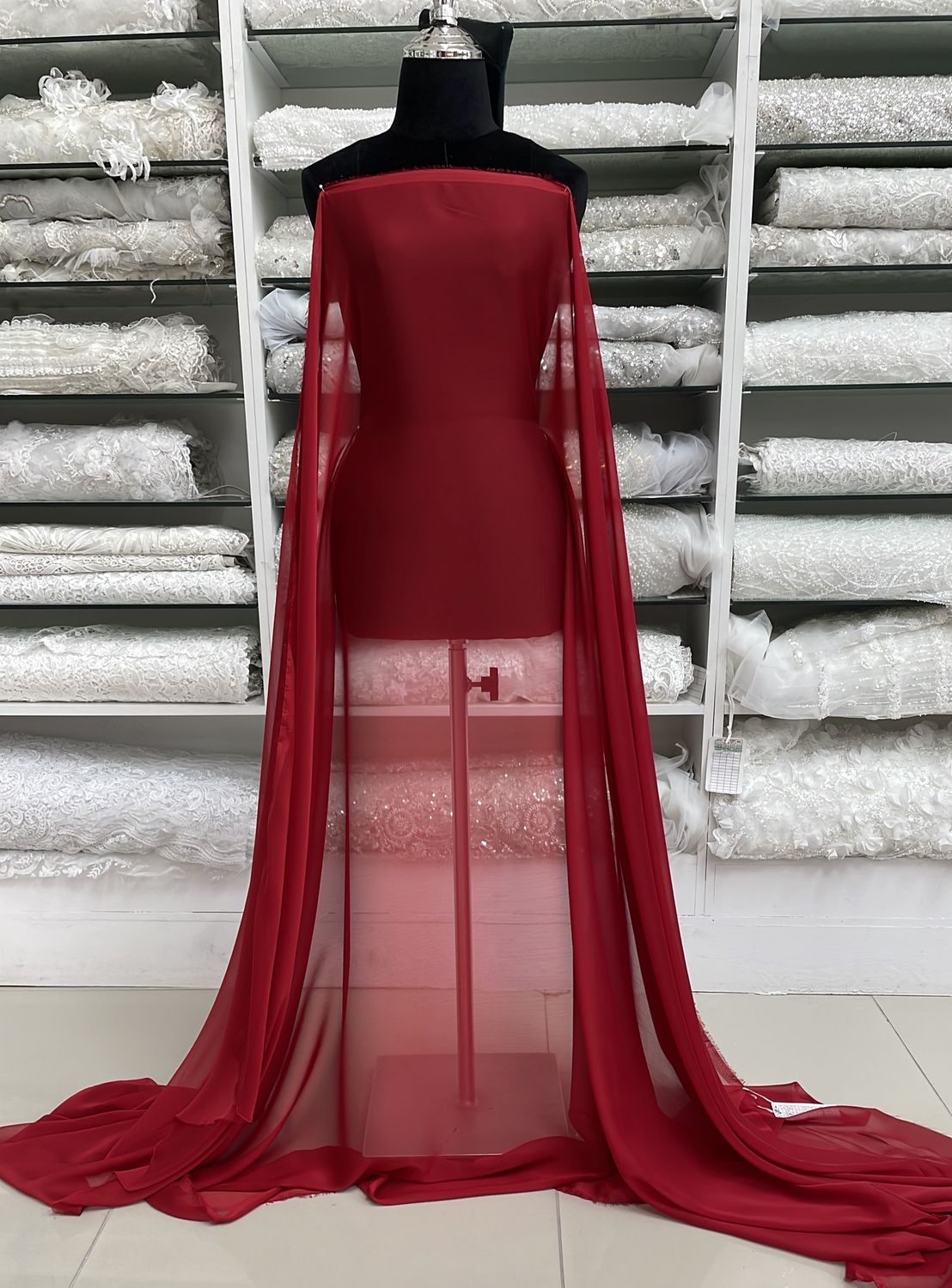 Chiffon [ CHD-BI-21610-22 ] Chiffon Dope DyedRust147 per Meter