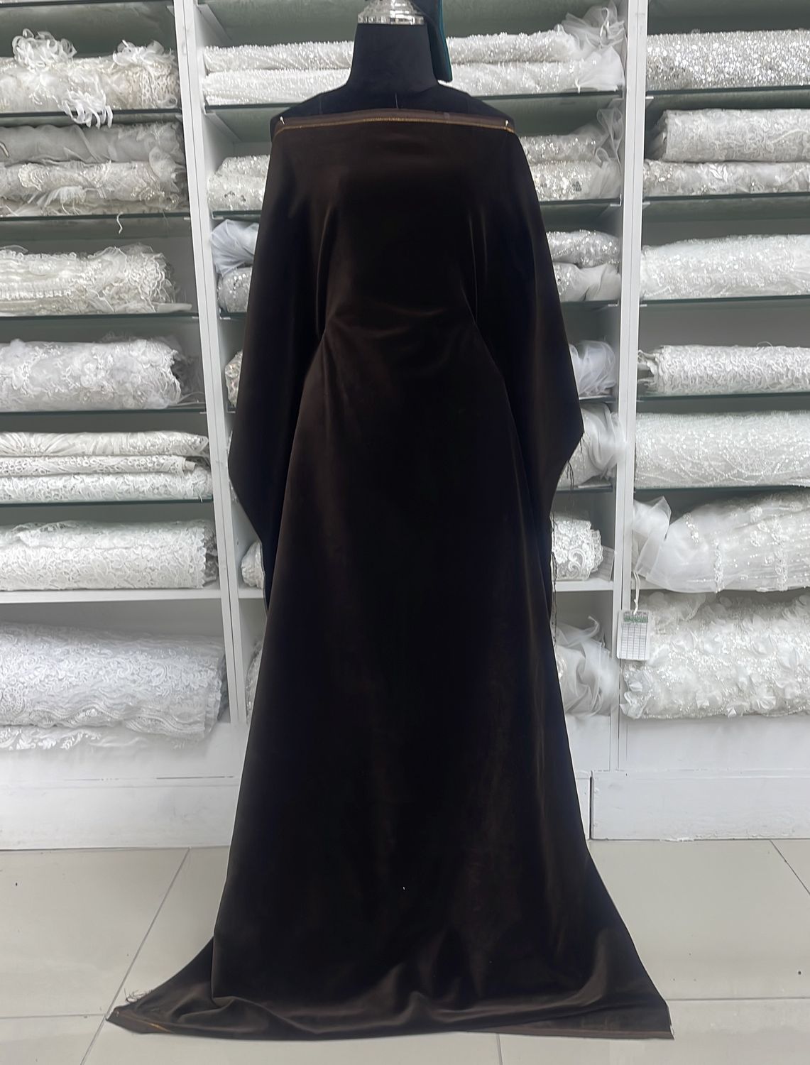 [ VECO-MA-18512 ] Velvet Cotton - 150W - Brown per Meter