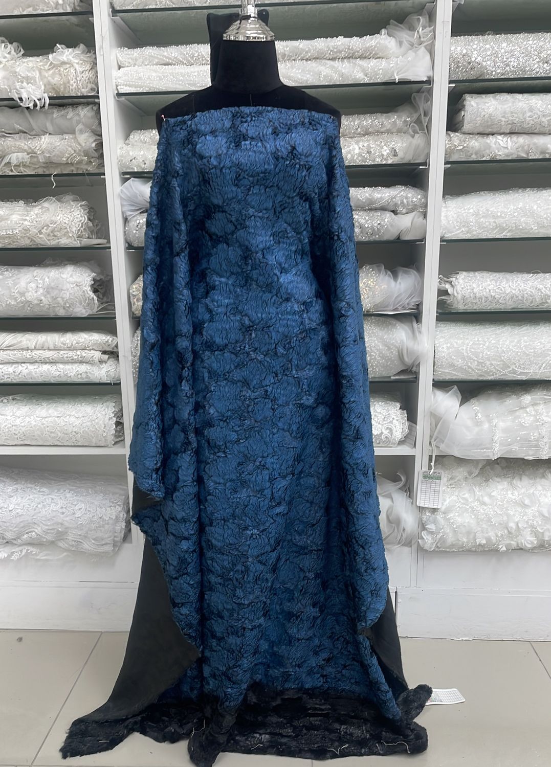 [ 19144 ] Knit Fancy Furr/160cm/5g/BLUE per Meter