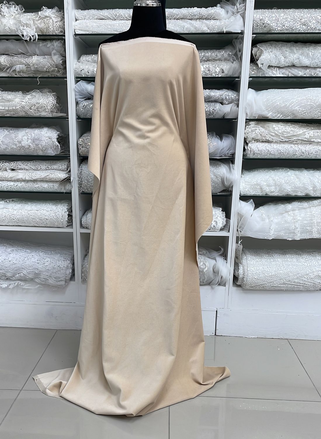 [ CVYDTN5383-5505 ] CottonVelvet 160 - Cream per Meter