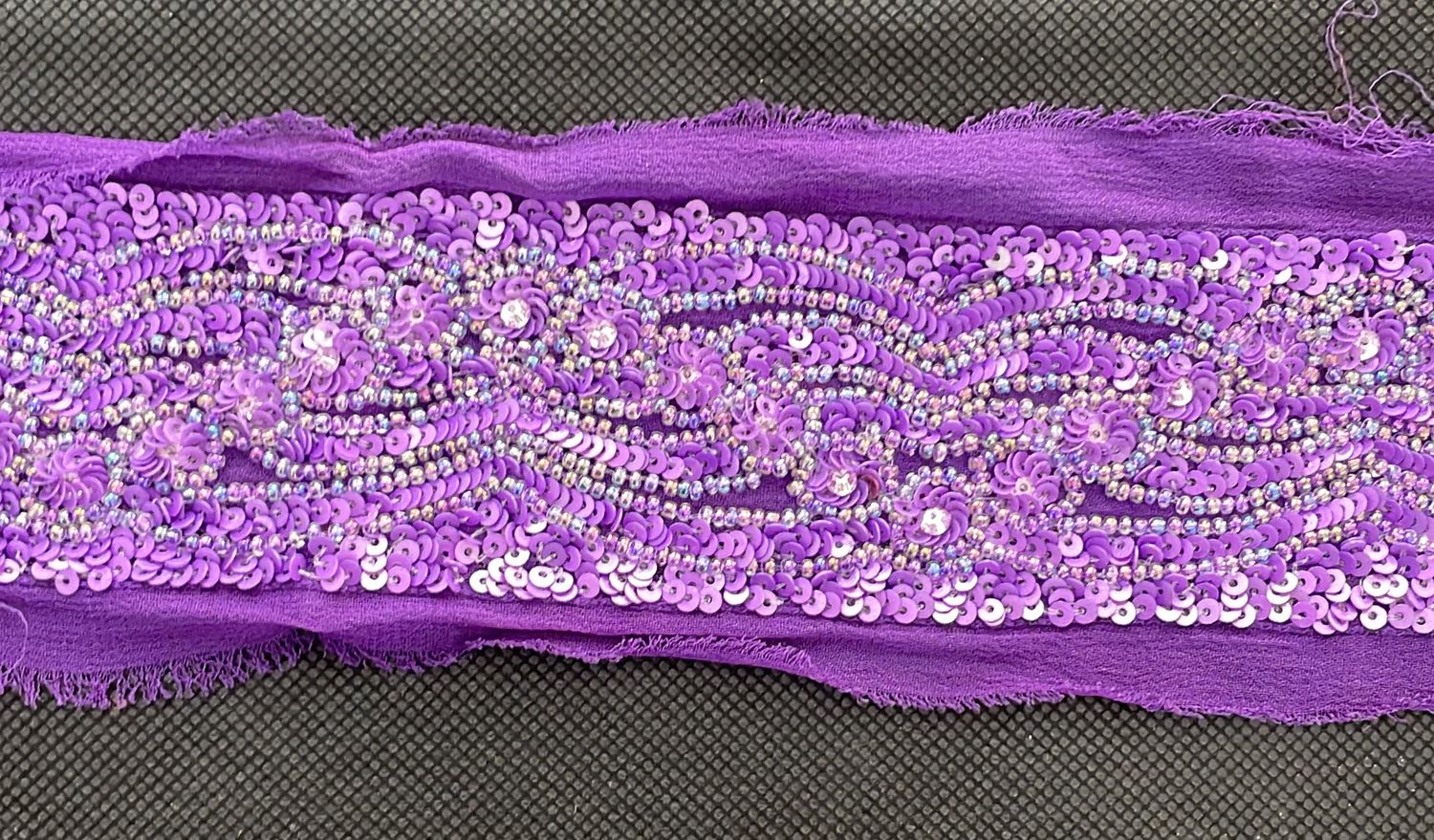 [ BBSG-E-25063-PL ] Braid B Silk Georgette-5cm-Purple/Lilac per Meter