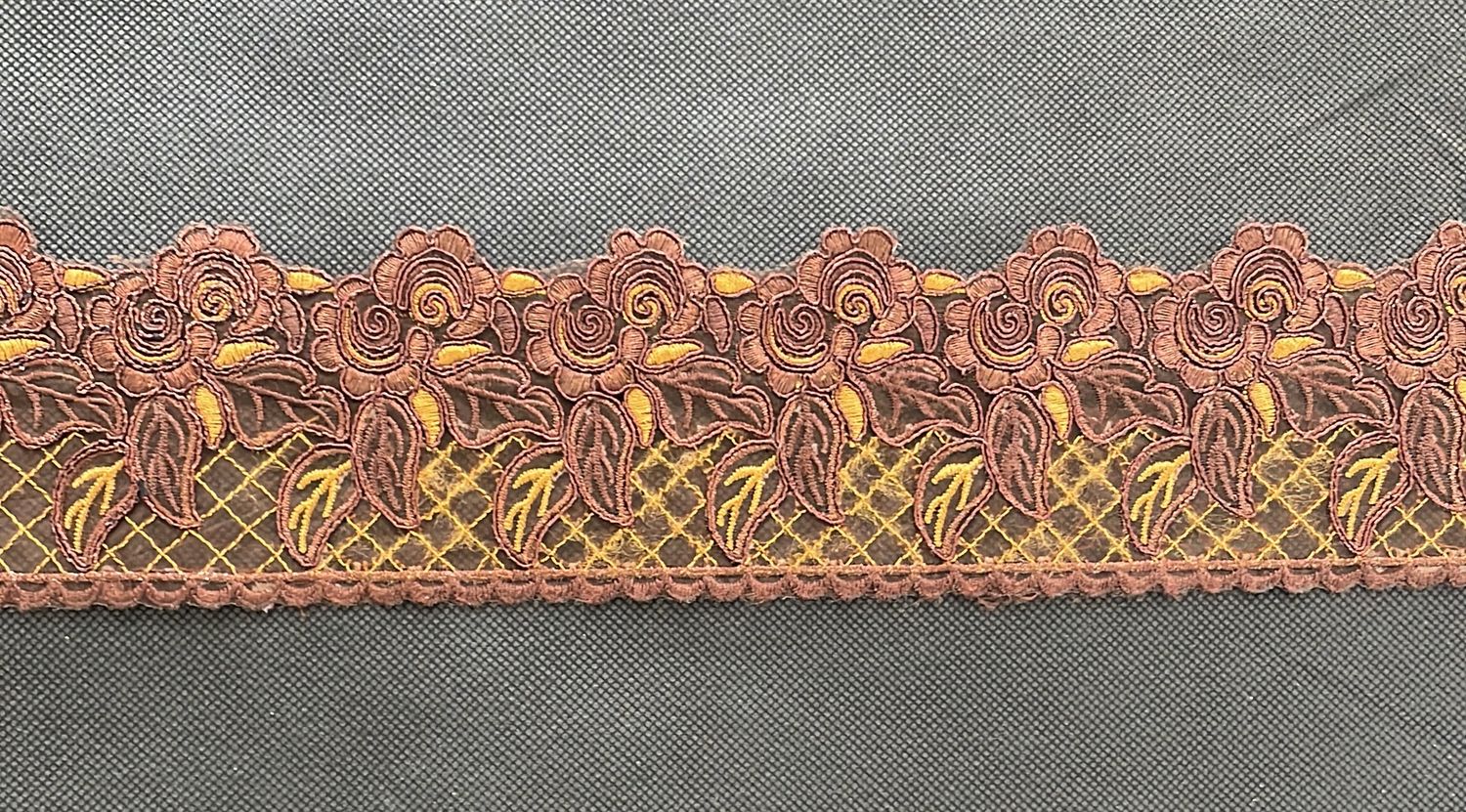 [ BRM-AM-515B-18 ] BraidMetallicCorded 8cm-CHOC per Meter