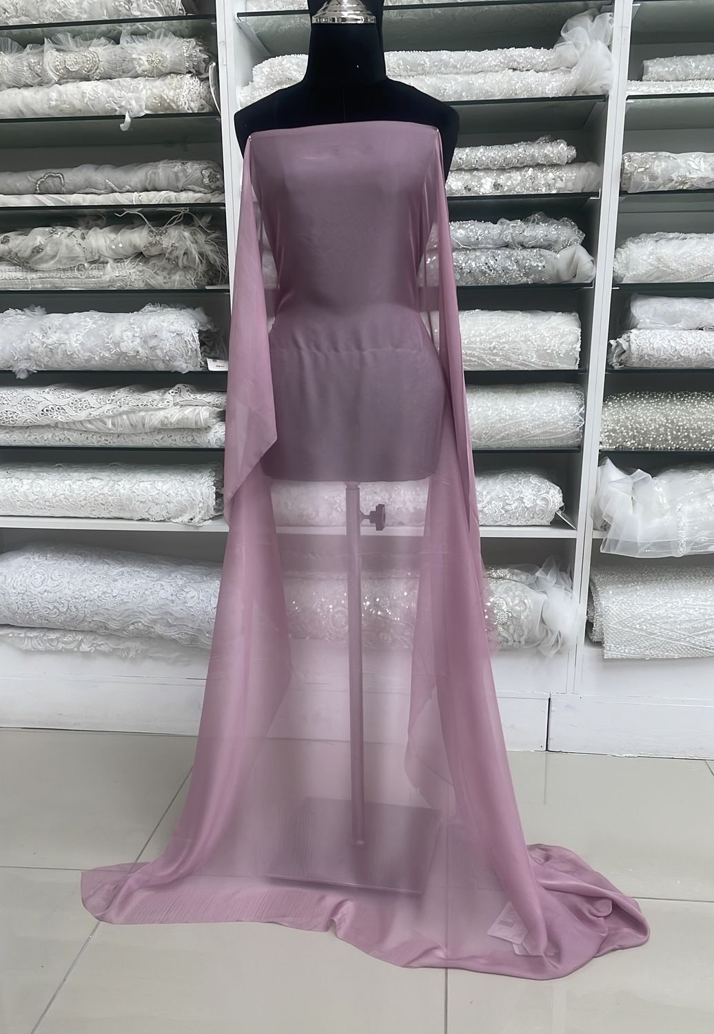 Chiffon [ 24199 ] Silky Chiffon 30D PlnDyed-22-150-22-Lilac Pink per Meter