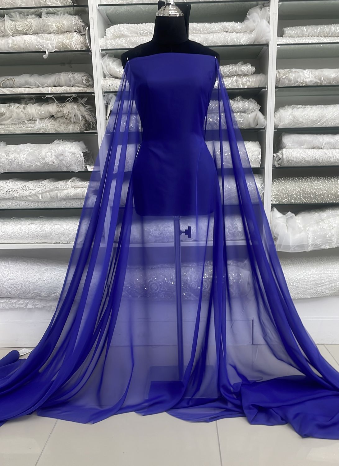 [ CHSI-JNJ-32 ] Silky Chiffon Italian 150-PURPLE per Meter